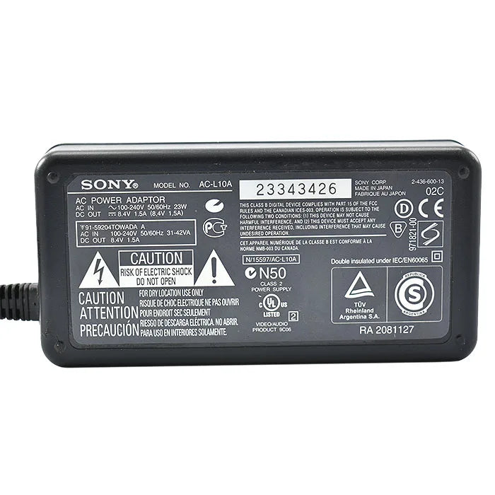 ADAPTADOR AC DIRECTA FILMADORA SONY AC-L10A